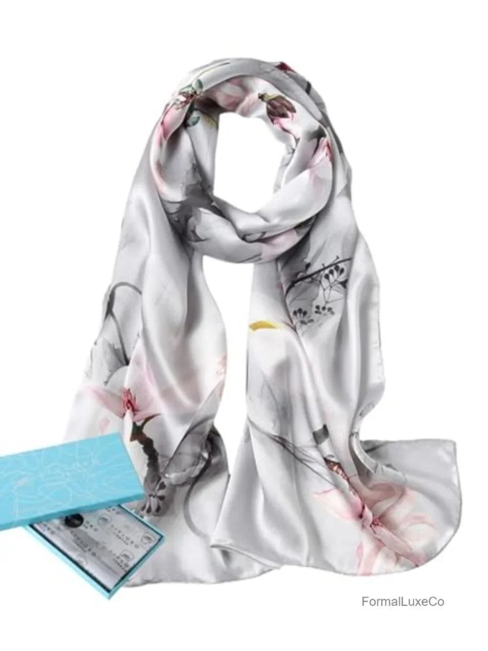 Large Lightweight Satin Silk Scarf Wrap for Hair, Neck, Shoulder, Hijab